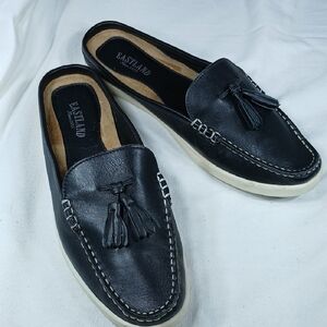 Eastland Black Tassel womens Leather Slip-On Loafers size 8